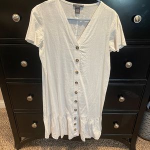 Chelsea & Theodore Button Up Shirt Dress, Size Large